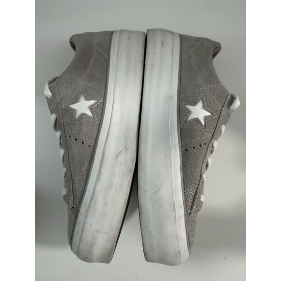 Converse One Star Beige Suede Platform Sneakers Women’s Size 8 - Picture 6 of 10